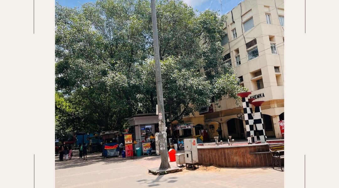 Surrounding view of PVR Saket Complex near the commercial building for sale in Saket, highlighting the high footfall and active commercial environment.